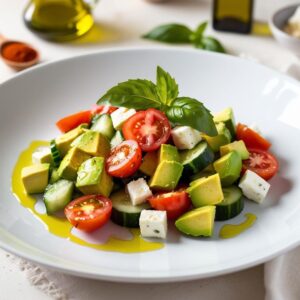 2 16 Sałatka z awokado, pomidorami i fetą