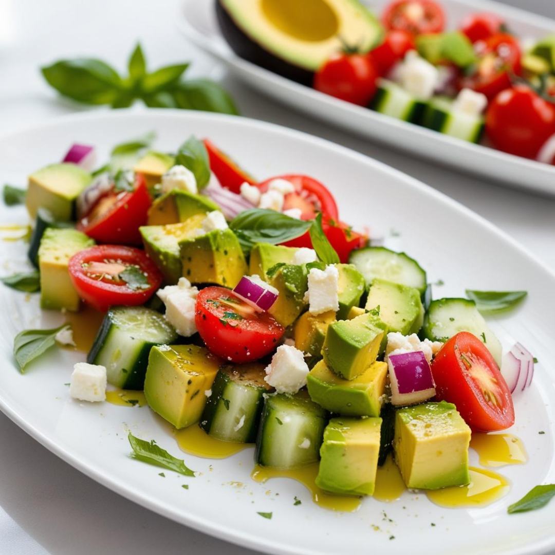 sałatka z awokado i serem feta