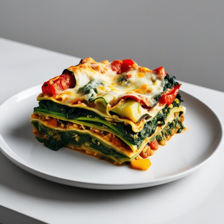 Wegetariańska Lasagne z Warzywami i Serem Ricotta