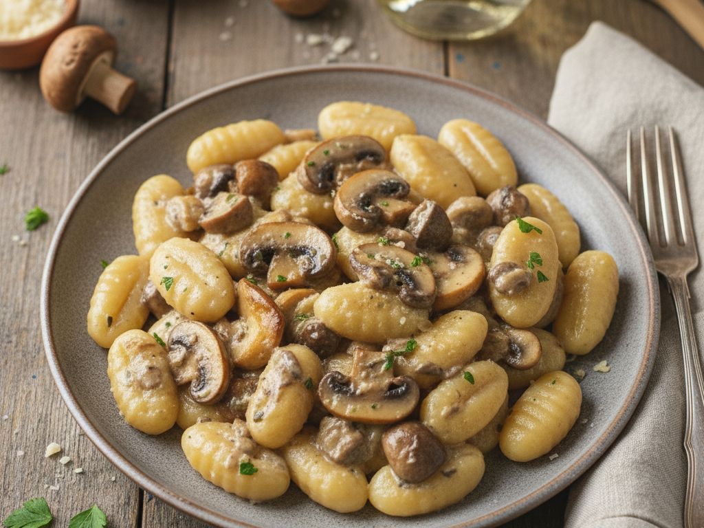 Gnocchi w kremowym sosie grzybowym1 Gnocchi w kremowym sosie grzybowym