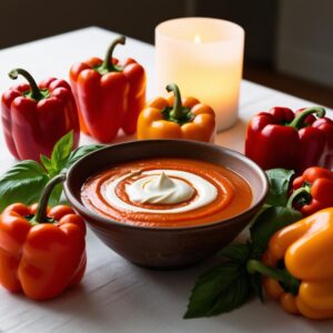 zupa z pieczonej papryki