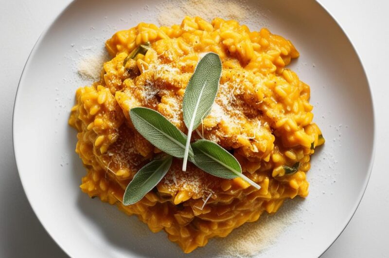 Risotto z dynią i szałwią