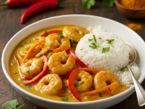 Pikantne Krewetki w Sosie Curry1 Pikantne Krewetki w Sosie Curry