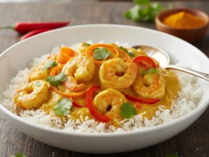 Pikantne Krewetki w Sosie Curry2 Pikantne Krewetki w Sosie Curry