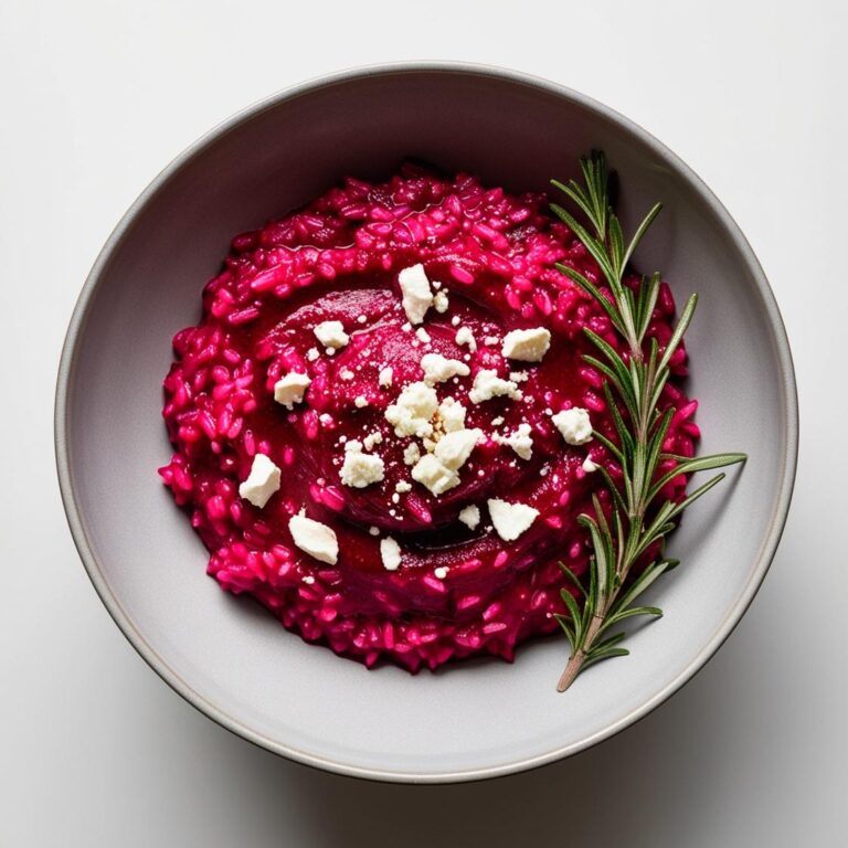 Kremowe Risotto z Burakiem i Serem Kozim