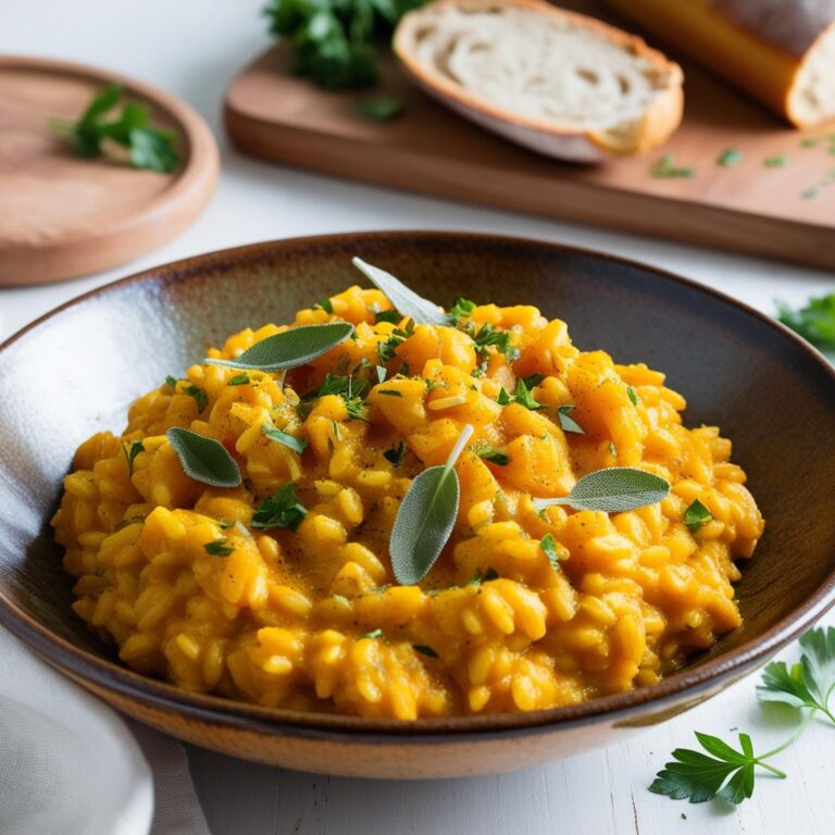 Risotto z dynią i szałwią