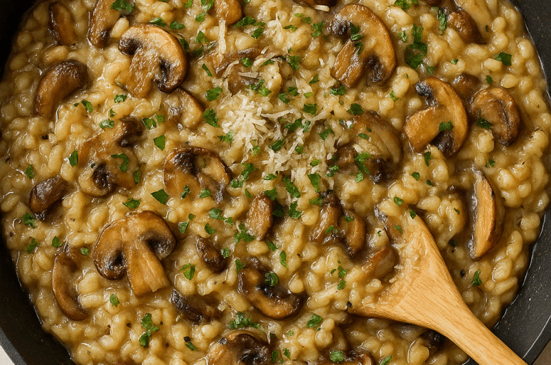 Risotto z Grzybami i Parmezanem