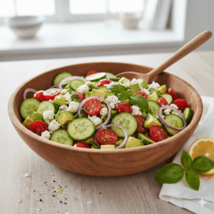 Salatka z awokado i serem feta sałatka z awokado i serem feta