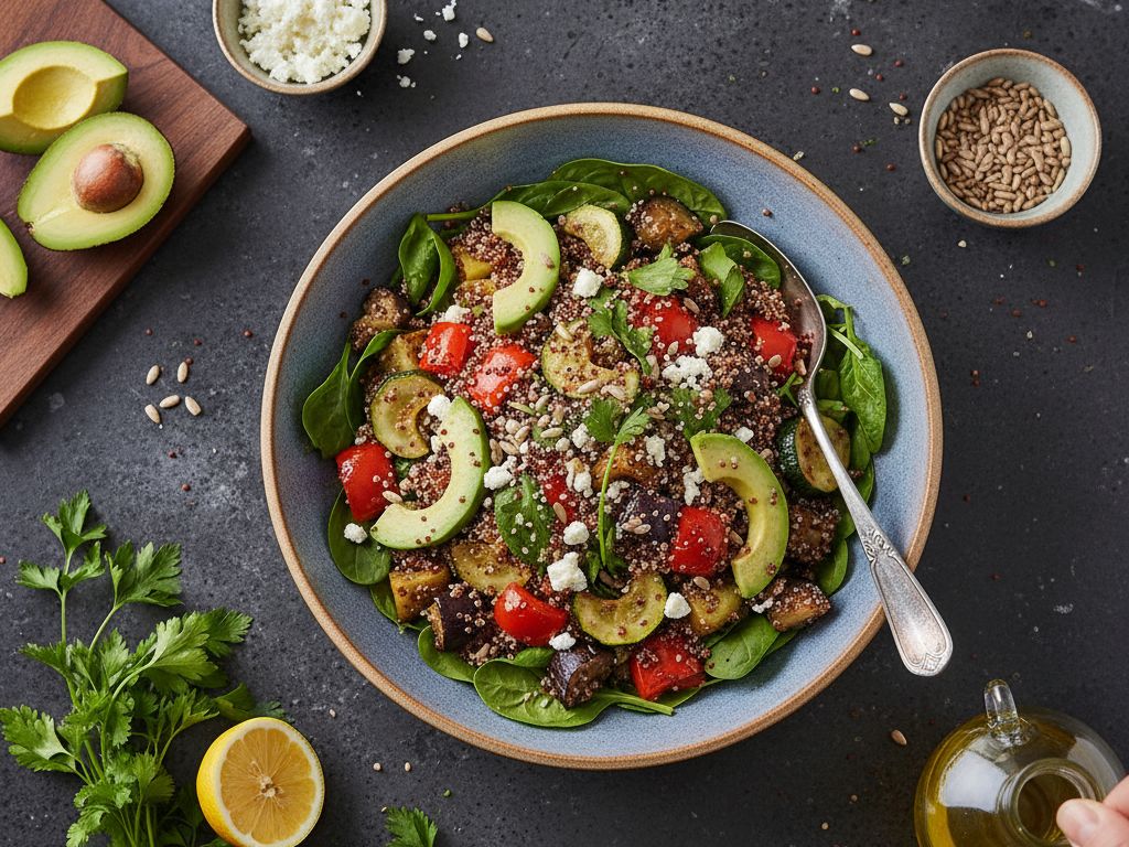 Sałatka z quinoa i awokado