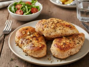 Smażona pierś z kurczaka w ziołach