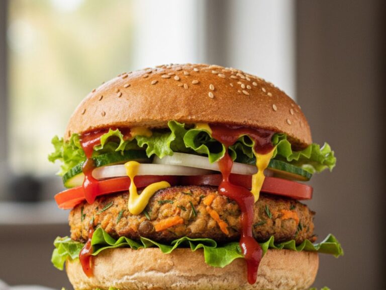 Soczyste burgery z soczewicy