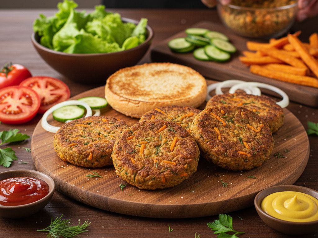 Soczyste burgery z soczewicy