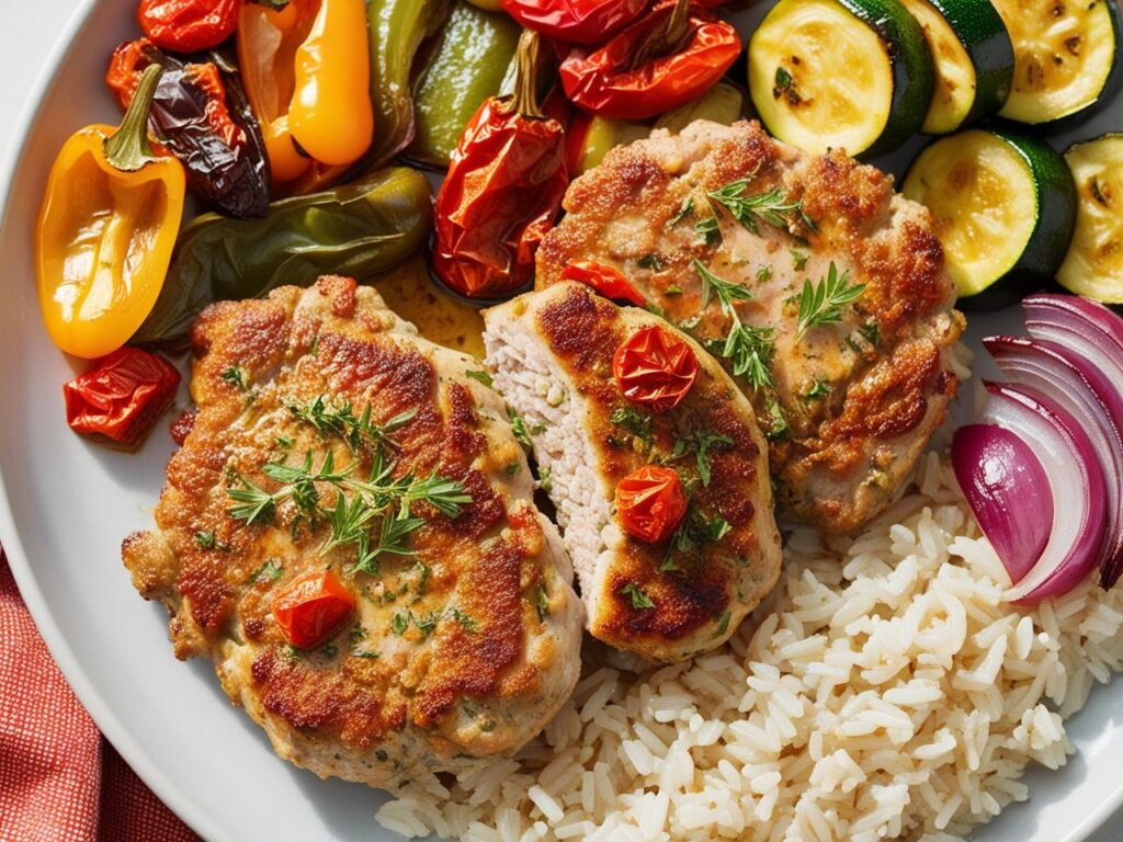 kotlety mielone z indyka z suszonymi pomidorami