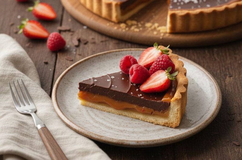 Tarta czekoladowa z solonym karmelem