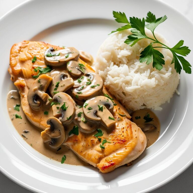 kurczak w sosie pieczarkowym