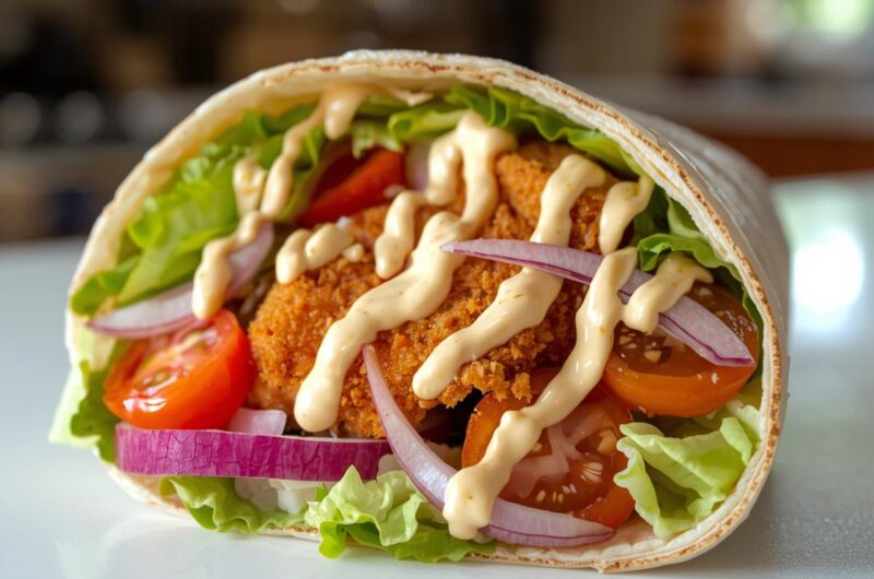 Chrupiące Wrapy z Kurczakiem i Warzywami