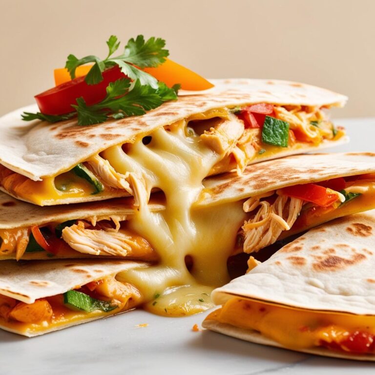 Domowe Quesadillas z Kurczakiem i Serem