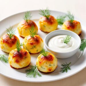 kulki serowe z brokułem