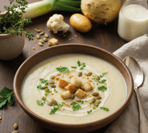 Zupa krem z bialych warzyw Zupa krem z białych warzyw