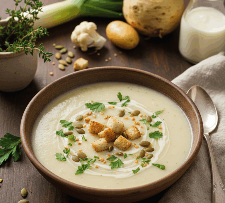 Zupa krem z białych warzyw