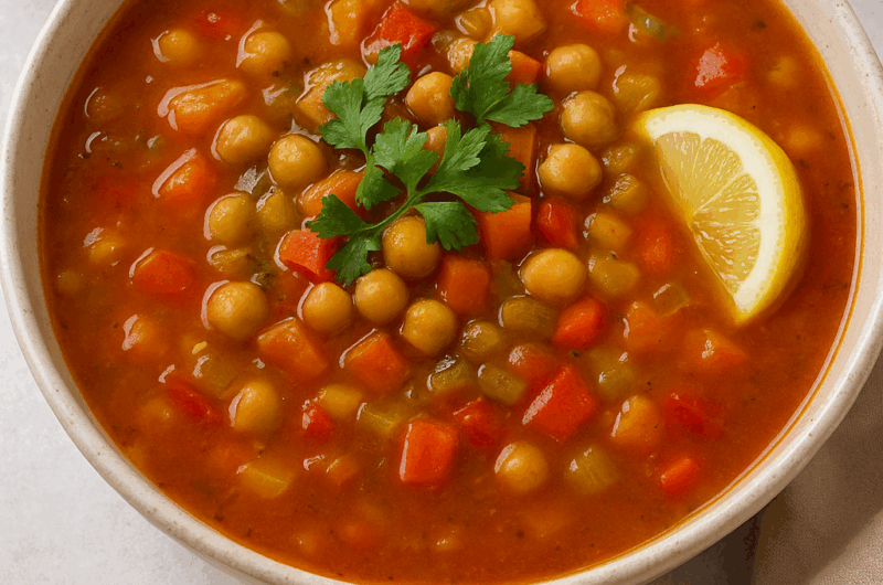 Zupa Marokańska z Ciecierzycą i Warzywami