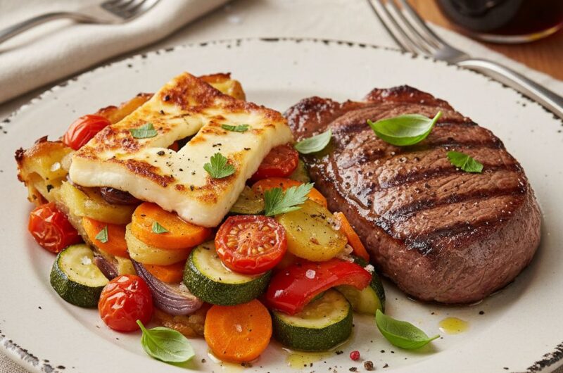 Zapiekanka warzywna z halloumi