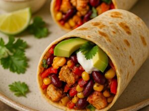 burrito z kurczakiem burrito z kurczakiem