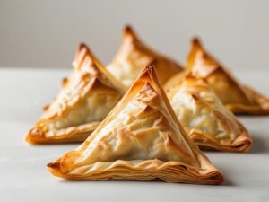 ciasto filo trujkaty pierożki z ciasta filo z warzywami i feta