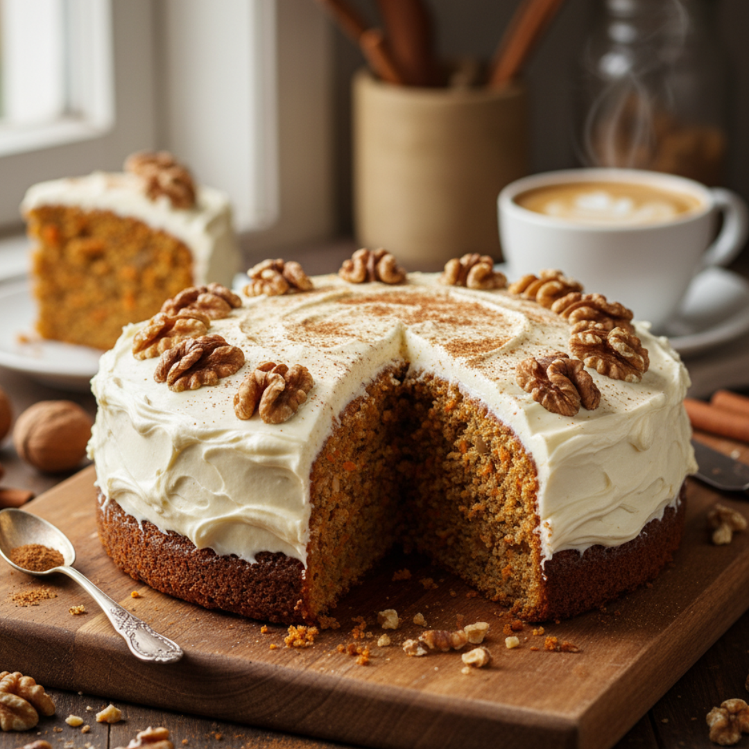 ciasto marchewkowe z kremem twarogowym