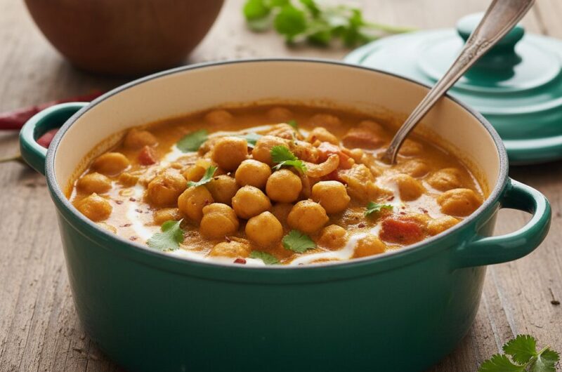 Curry z Ciecierzycą i Mleczkiem Kokosowym