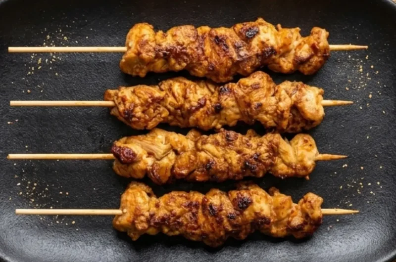 Kurczak Satay z Domowym Sosem Orzechowym