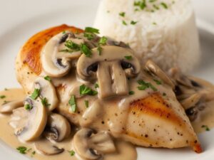 kurczak w sosie pieczarkowym