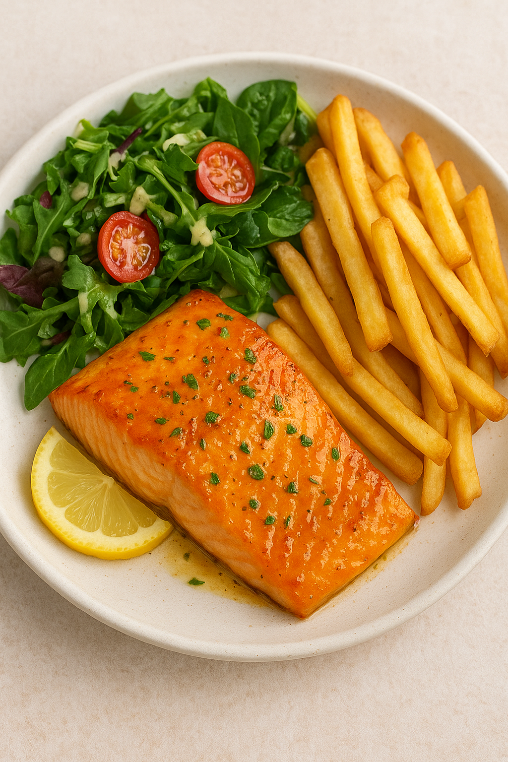 Łosoś w glazurze miodowo-cytrynowej