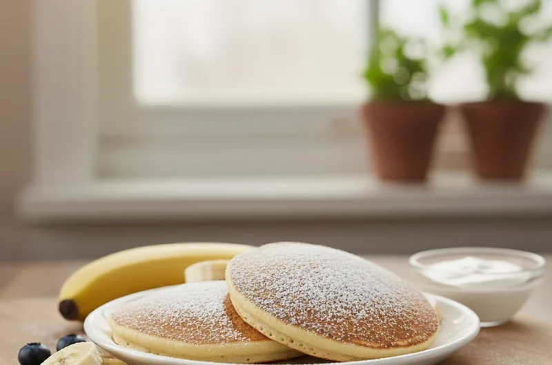 Puszyste placuszki bananowe na śniadanie