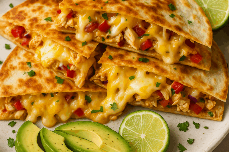 Domowe Quesadillas z Kurczakiem i Serem
