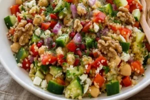 sałatka z komosą ryżową i awokado