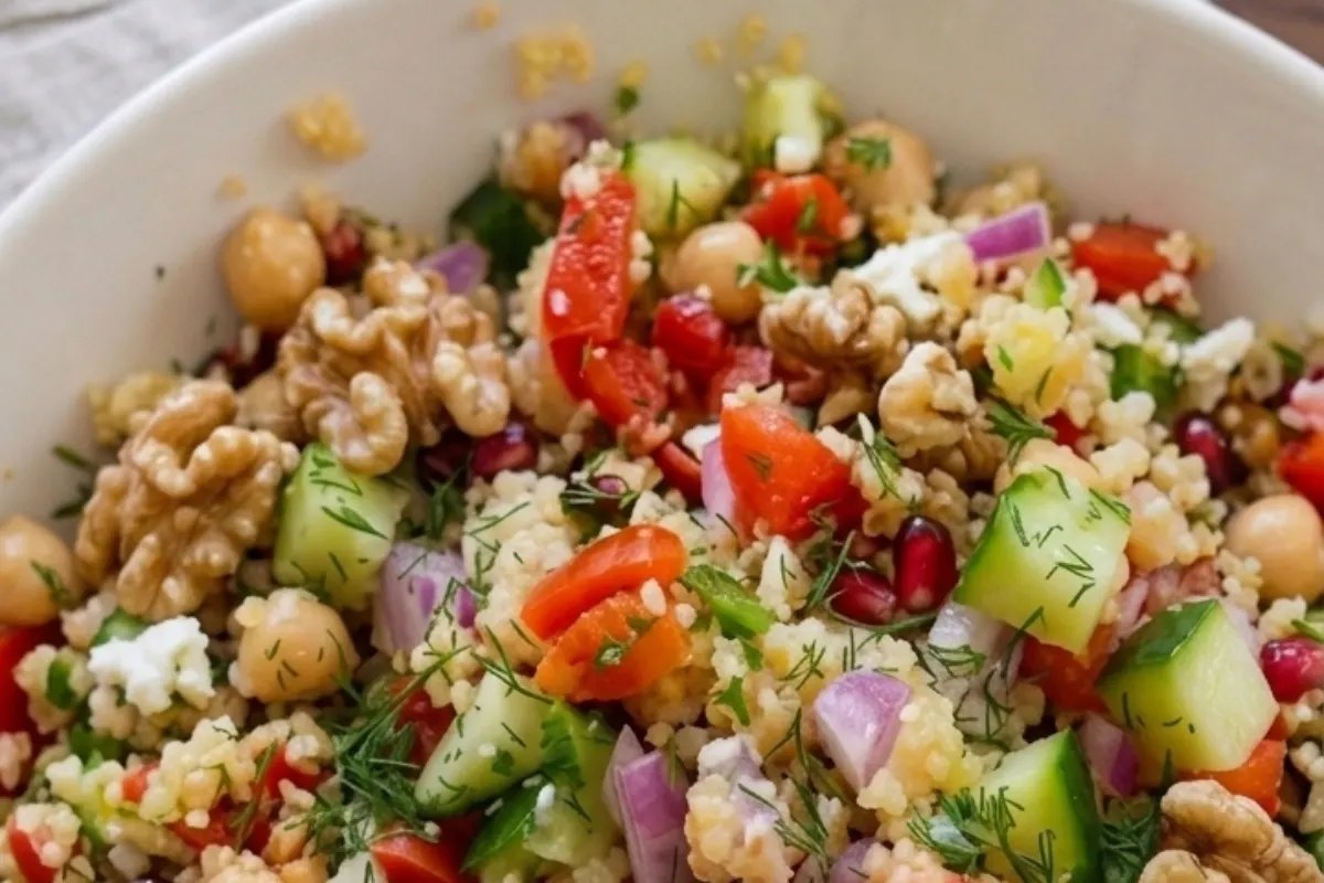 sałatka z komosą ryżową i awokado