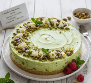 Sernik pistacjowy