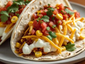 tacos z almette i chedar Zapiekane tacos z serkiem twarogowym