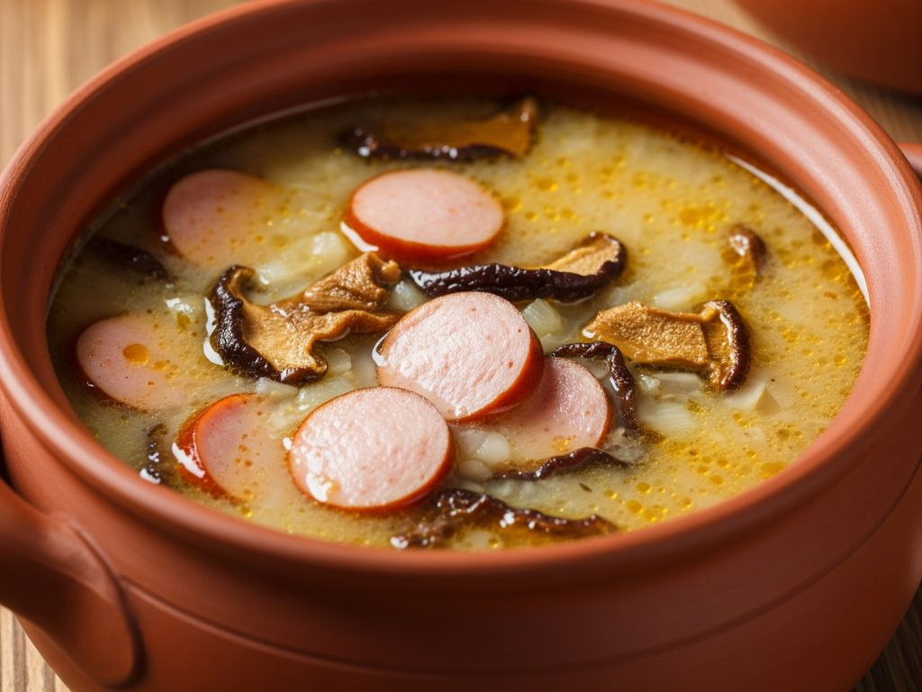 zurek z grzybami żurek na zakwasie