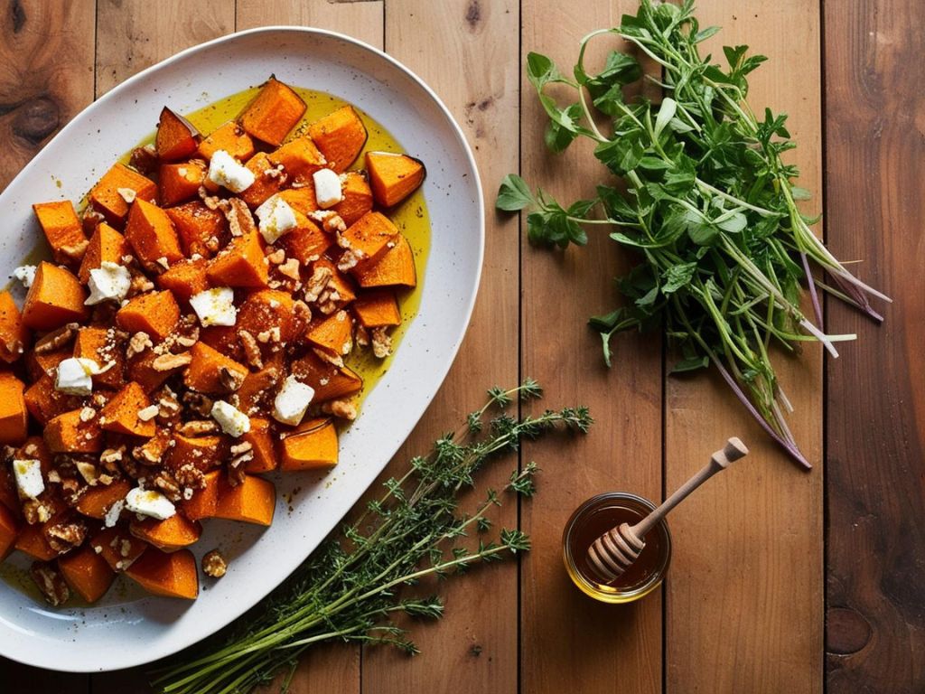 1 4 Sałatka z pieczonej dyni