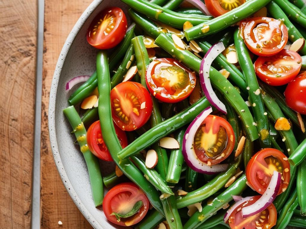1 9 Sałatka z fasoli szparagowej i pomidorków koktajlowych