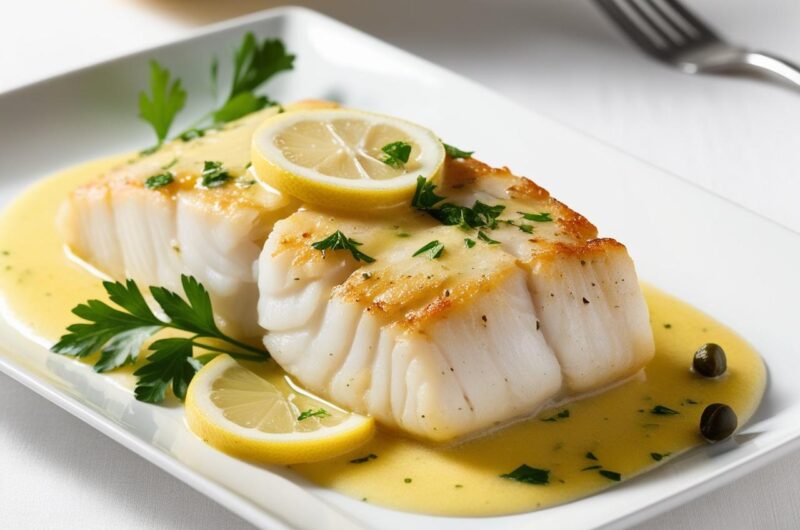 Pieczony dorsz w maśle cytrynowym