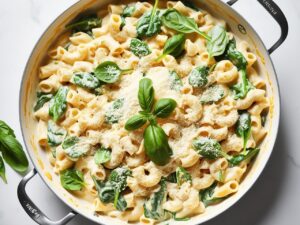 makaron z sosem serowym