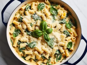 makaron z sosem serowym