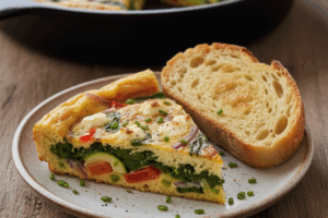 Frittata z Warzywami i Fetą