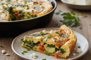 Frittata z Warzywami i Fetą