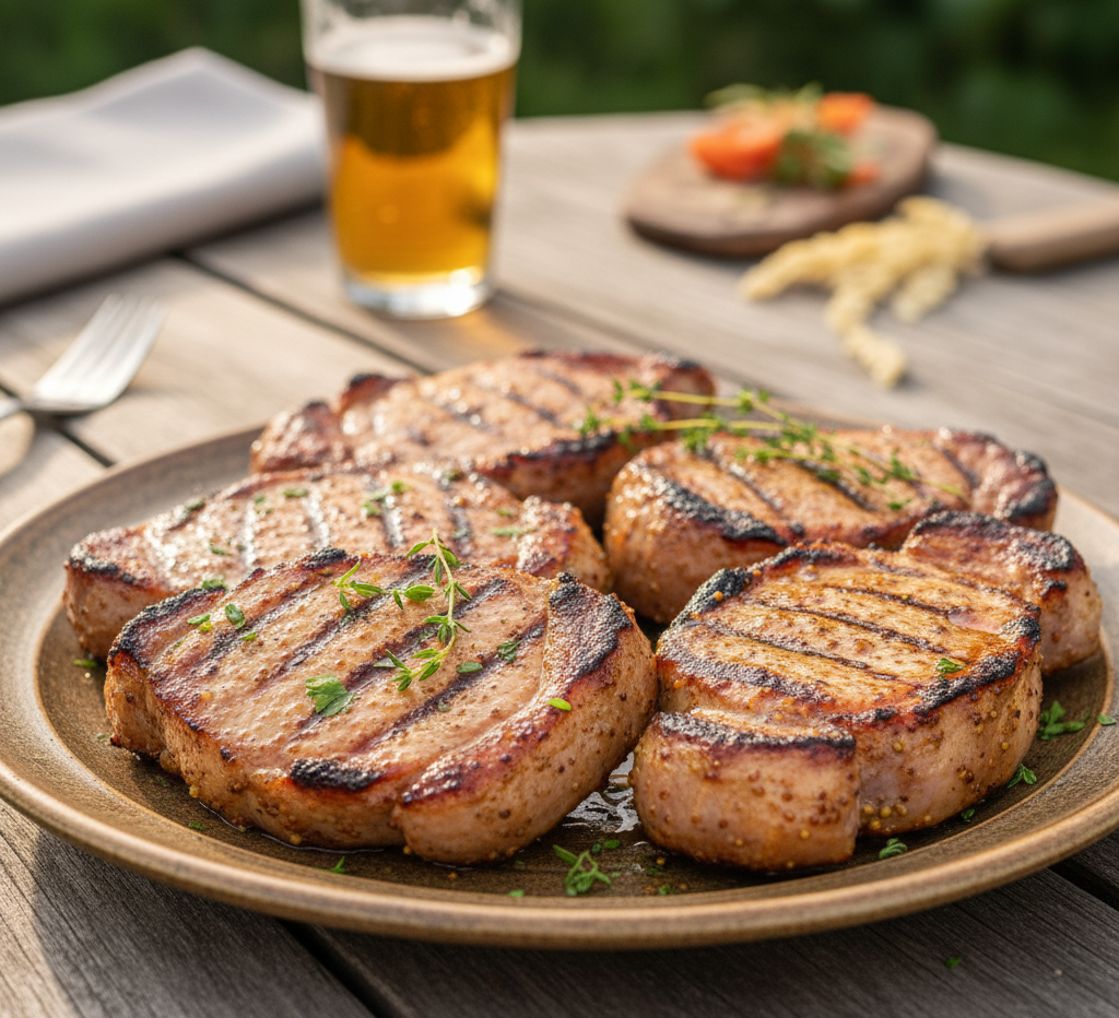 Grilowana karkówka w marynacie miodowo-musztardowej