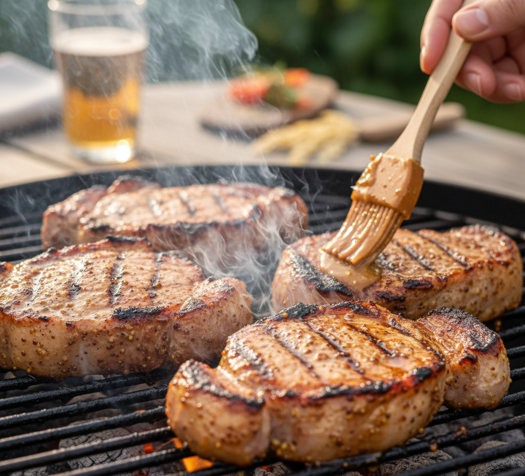 Grilowana karkówka w marynacie miodowo-musztardowej