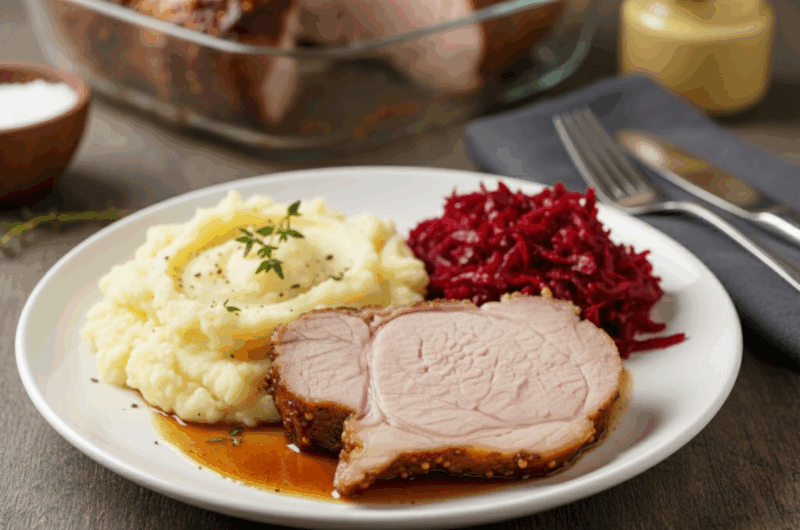 Karkówka pieczona w miodzie i musztardzie